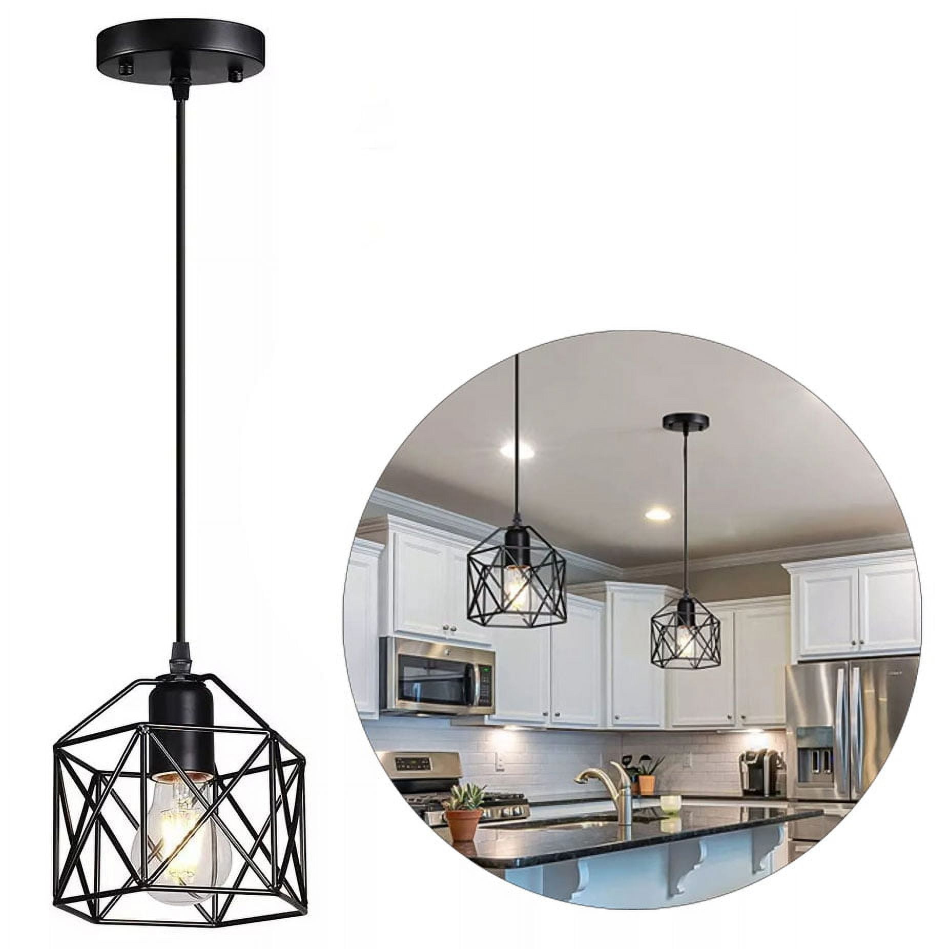 Vintage Pendant Light,E26 Retro Industrial Ceiling Retro