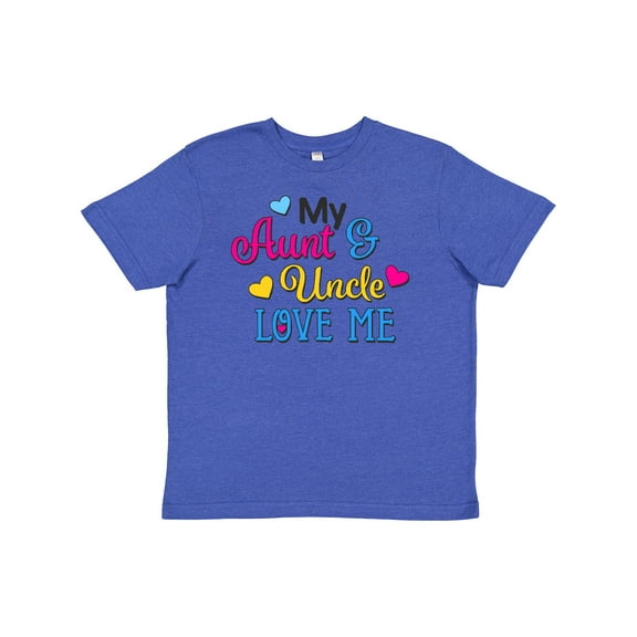 Inktastic My Aunt and Uncle Love Me with Hearts Youth T-Shirt
