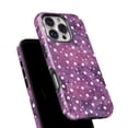thumbnail image 6 of DesignSkinz Scratch-Resistant Hard Slim Case Compatible with iPhone 14 Pro Max (Compatible with MagSafe) - White Polka Dots Over Purple Pink Paint Mix, 6 of 9