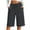 *Gray, variant on VBVC Women's Drawstring Elastic Waist Jean Shorts , Wide Leg Denim Shorts For Women,Ladies' Loose Fit Knee Length Shorts with Pockets,Black,S-2XL