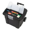 thumbnail image 3 of Storex Premium File Cart - Telescopic Handlesteel, Plastic - 15" X 16.4" X 17"black (61507U01C), 3 of 8