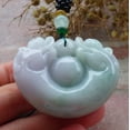 thumbnail image 2 of Certified Green Pale Lavender Burma 100% Natural A Jade jadeite Pendant Dragon Bead Necklace 662843 TN, 2 of 10