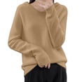 thumbnail image 3 of Gyexs Womens Fall Sweaters Turtleneck Long Sleeve Ribbed Knit Shirts Business Casual Work Blouses Womens Fall Clothes, Gold, Size XL, 3 of 9