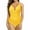 Yellow, variant on BVOFAR Tummy Control Swimsuits for Women Slimming One Piece Bathing Suit Retro Ruched Push Up Padded Swimwear