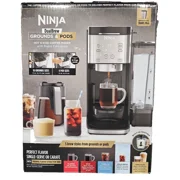 Ninja DualBrew Coffee Maker Grounds & Pods Hot & Iced, Rapid Cold Brew