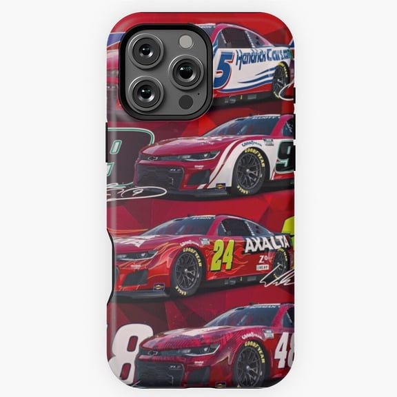 Cool NASCAR Racing Car Graphic Art Phone Case for iPhone 16 15 14 13 12 11 Pro Max