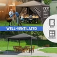 thumbnail image 4 of Ktaxon 10' x 10' Patio Canopy Party Tent Wedding Canopy Patio with 4 Side Walls Black, 4 of 7