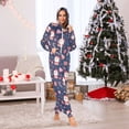 thumbnail image 2 of Adult Christmas Onesie Santa Claus and Candy Zipper One-Piece Pajamas Unisex with Pockets, 2 of 6