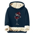 thumbnail image 2 of Sudadera con capucha para hombre, informal, a la moda, con estampado, de felpa, de manga larga, con bolsillo, de poliéster, 2 of 5