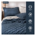 thumbnail image 3 of Edredón Ligero Reversible Pinsonic Velvet Esquimal Colcha Doble Vista (Matrimonial, Azul), 3 of 8