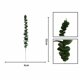 thumbnail image 2 of Planta artificial simulación de flores artificiales hoja de eucalipto decoración de boda para un solo hogar adorno arreglo floral (verde*30) ILoveMilan JM, 2 of 4