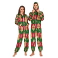 thumbnail image 3 of IAUYY Unisex Adult Onesie Pajamas Ultra-Soft Crystal-Soft Fabric, Halloween Adult Onesie Pajamas Adults,With a Zipper Plus Size Onesie Pajamas, Bell Ornaments, 3 of 7