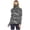 Grey, variant on Wxolcjlv Women's T Shirt Tie-Dye Print Turtleneck Long Sleeve T-Shirt Casual Loose Face Mask Dustproof Fashionable Tshirt