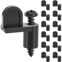3/8 in Nylon Window Screen Clip with Screws Offset Window Clips for Fastens Winter Window Screens, Storm Windows, Storm Panels, Screen Door Clips
