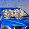 thumbnail image 4 of Xixirimido Car Windshield Sun Shade Sun Visor for Front Window Sunshade Block UV Rays Universal Fit Truck SUV Van Auto Accessories, Cute Cartoon Cats, 4 of 8