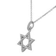 thumbnail image 2 of 925 Sterling Silver Classic Jewish Star of David CZ Pendant Necklace, 2 of 3
