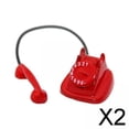 thumbnail image 1 of 2x Casa de Muñecas Retro para Niños, Modelo de Teléfono Giratorio, Juguetes para Casa de Muñecas, Accesorios para Casa de Muñecas, Juego de Simulación 2 piezas, 1 of 10