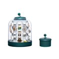thumbnail image 1 of organization and storage,Home Jewelry Earrings Necklace Display Stand Large Capacity Jewelry Storage Box,Green, 1 of 1