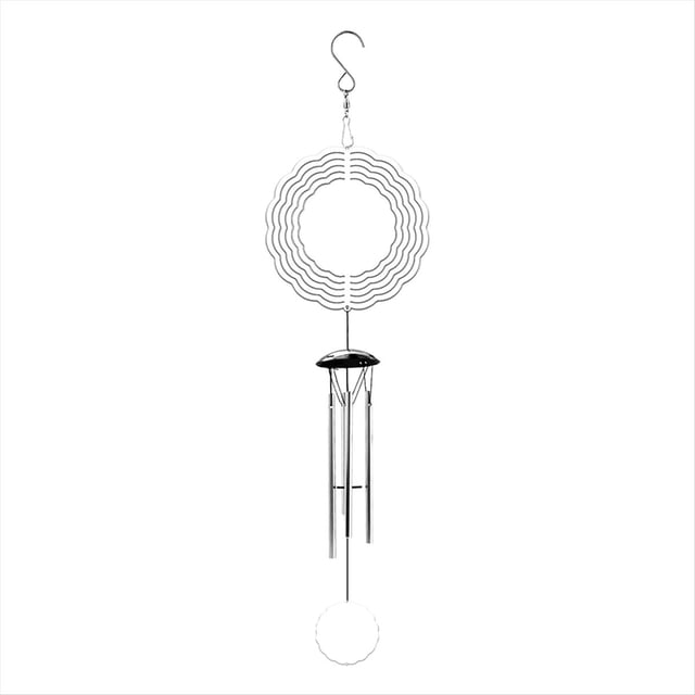 SublimacióN Wind Spinner Blanks DecoracióN Al Aire Libre, Campanillas de Viento con 4 Tubos Aluminio Engrosados para Mamá Abuela Mujer