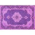 thumbnail image 1 of Ahgly Company Indoor Rectangle Medallion Purple Traditional Area Rugs, 6' x 9', 1 of 4