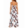 thumbnail image 3 of Women'S Summer Spaghetti Strap Jumpsuits Watercolor Gradient Flowers Loose Baggy Fit Wide Leg Rompers Casual Wear, 3 of 7