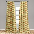 thumbnail image 5 of Ambesonne Jazz Music Curtains, Festival Instruments, Pair of 28"x63", Multicolor, 5 of 5