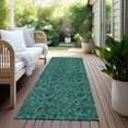 thumbnail image 6 of Addison Rugs Chantille Indoor/Outdoor Transitional Floral Teal Washable Runner Rug, 2'3" x 7'6", 6 of 6