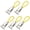 Yellow, variant on 5 Pack Metal Beach Towel Clips, Colorful Plastic Bath Towel Holders for Outdoor Pool Cruise