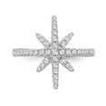 thumbnail image 4 of ARAIYA JEWELRY Sterling Silver Diamond North Star Band Ring for Women (3/8 Cttw, I-J Color, I2-I3 Clarity), Size 7, 4 of 9