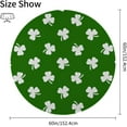thumbnail image 2 of Coolnut 60"x60" Round Tablecloth, White Clover On Green Modern Table Cover for Home Decoration Washable Table Cloth for Dinner Picnic, 2 of 5