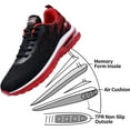 thumbnail image 3 of Men's sports running tennis shoes, lightweight fitness jogging orthopedic arch support casual shoes, US size 8- 13, 3 of 7