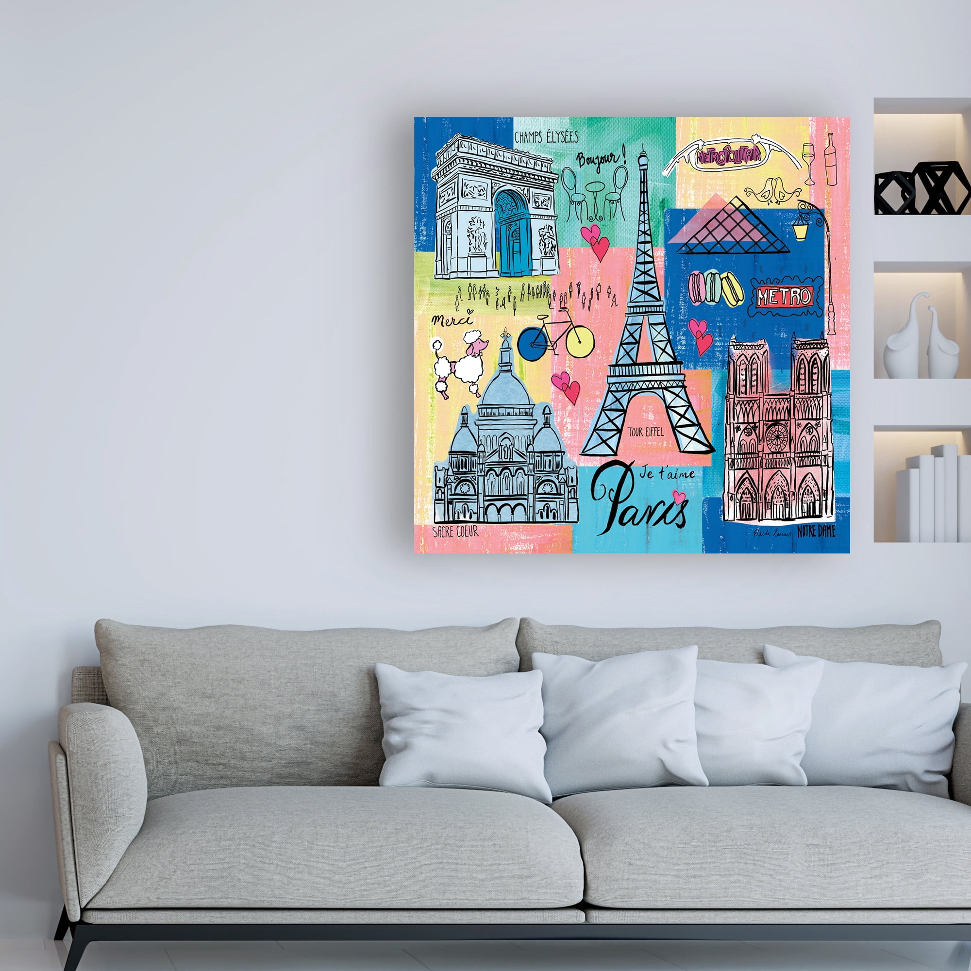 Trademark Fine Art 'Global Travel II' Canvas Art by Farida Zaman