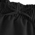thumbnail image 6 of Wuxian Youth Girls Skirts Bohemian Solid Color High Waist Casual Ruffled Tiered Flowy Breathable Loose Fit Tunic Long Skirt Summer Comfortable A-Line Vacation Beach Dailywear,Black,4-5 Years, 6 of 8