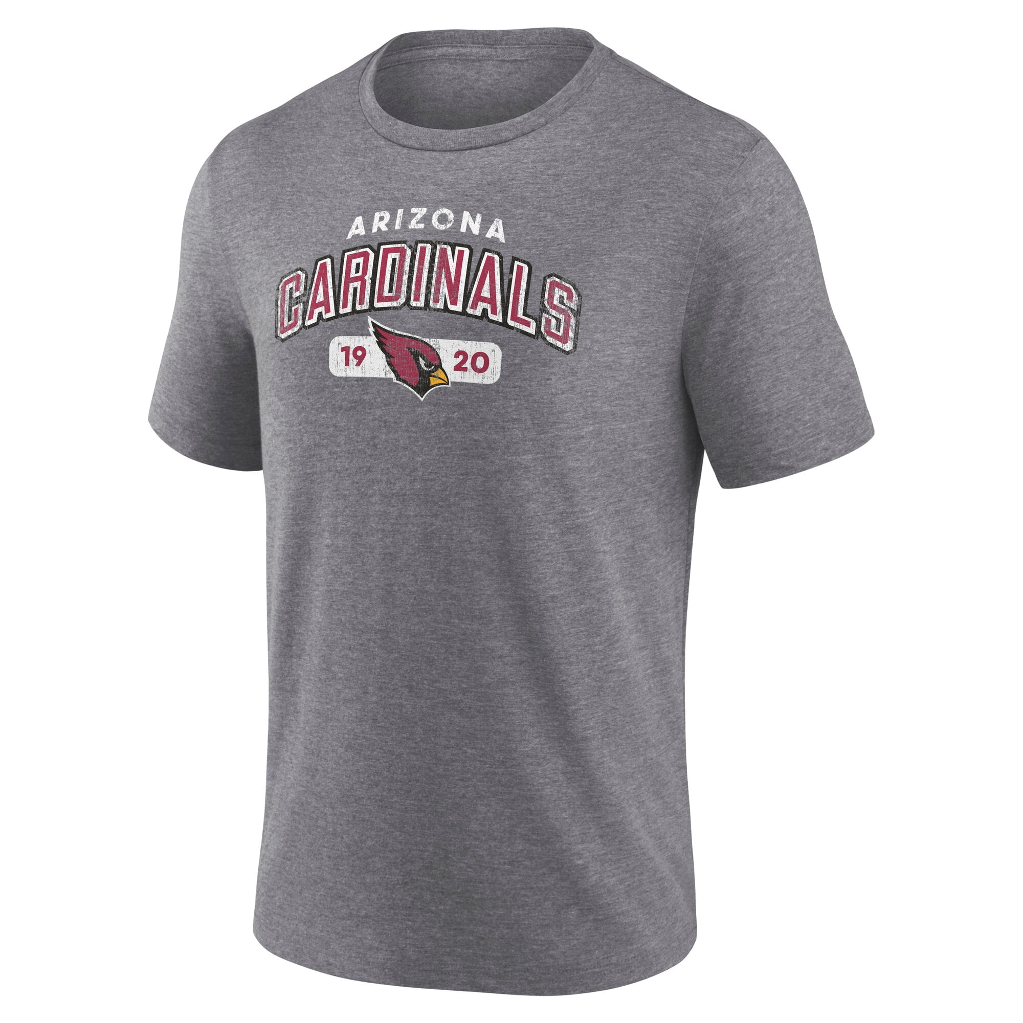 Men's Fanatics Heather Gray Arizona Cardinals Tri-Blend Go Ahead T-Shirt