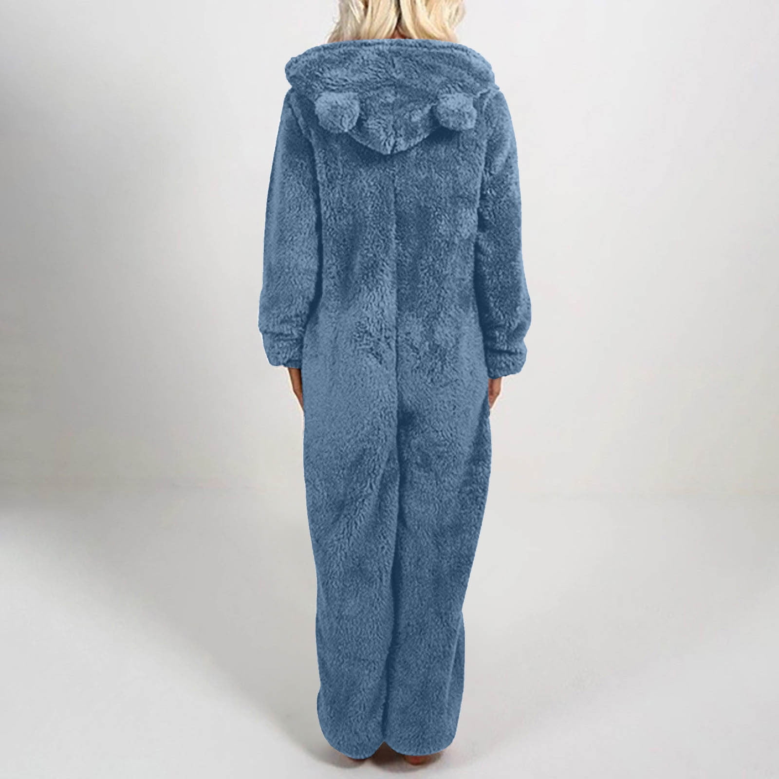 Pyjama Une Pièce Avec Pieds - Grenouillère En Flanelle Chaude, Capuche, Fermeture éclair