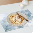 thumbnail image 5 of Marble Placemats Set of 4, Blue and Gold Table Mats Non-Slip Heat Resistant Washable Placemat for Party Kitchen Dining Table Decoration Indoor Outdoor, 5 of 6