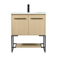 thumbnail image 3 of 30 inch single bathroom vanity in maple, 3 of 8