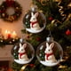 thumbnail image 5 of Adornos navideños, adornos navideños, regalos navideños, decoración navideña, bola navideña, colgante para árbol de Navidad, bola de cristal transparente, regalo de joyería, decoración esférica estere, 5 of 5