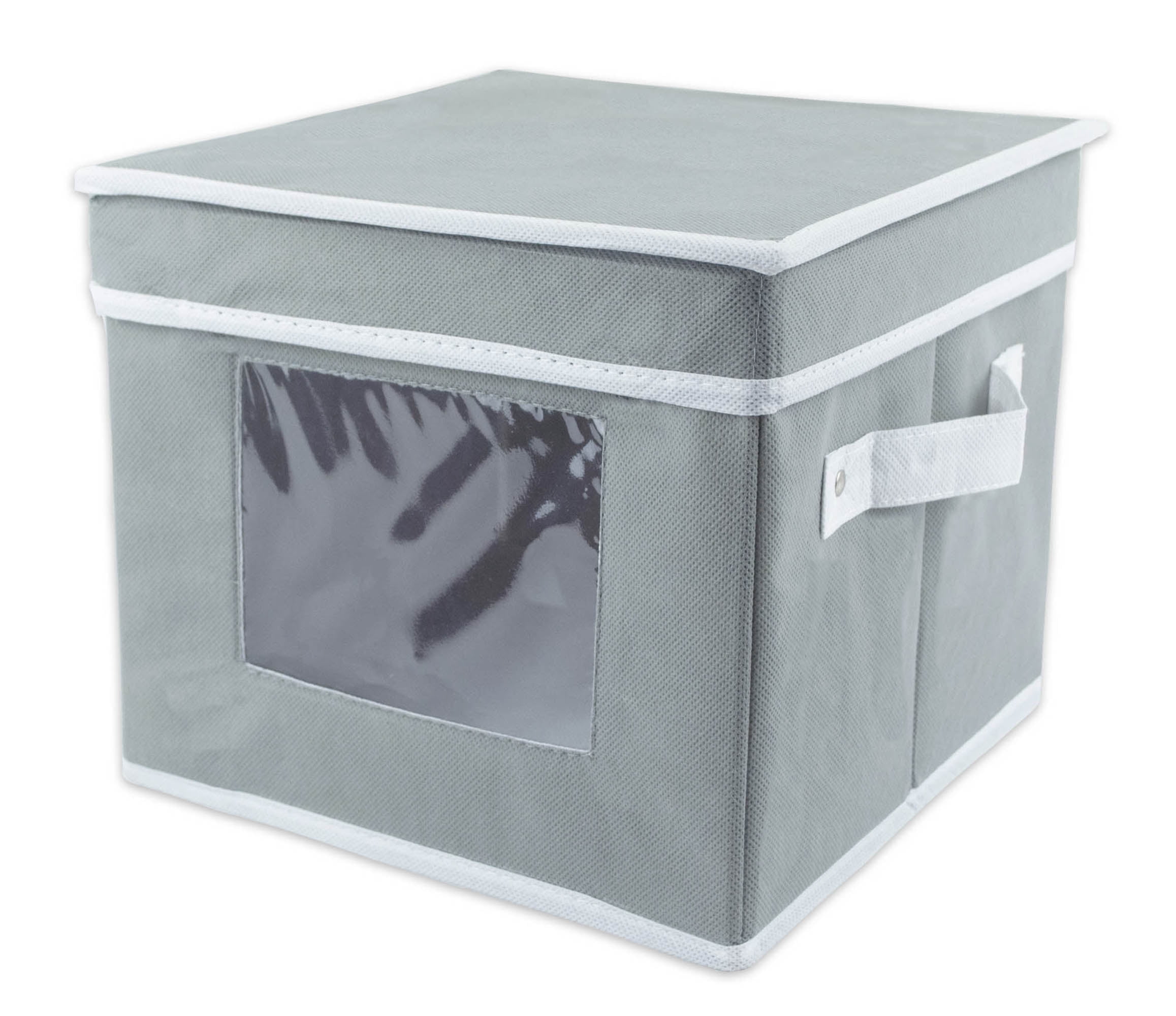 DII Salad Plate Storage Bin with Removable Separators for Protecting or