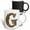 Multicolor, variant on 3drose, Elegant Image of Gold Victorian Ornate Monogram Initial G, 11oz Mug