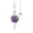 Amethyst, variant on Natural Gemstone Crystal Pendulum Healing Dowsing Chakra Reiki Pendant Necklace-Turquoise