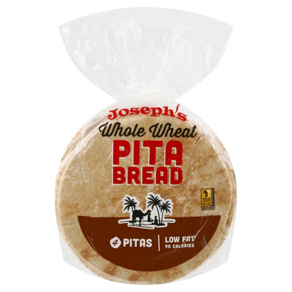Joseph S Flax Oat Bran Whole Wheat Pita Bread 6 Ct 11 Oz Walmart Com Walmart Com