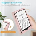 thumbnail image 4 of Fintie Stand Case for 6.8" Kindle Paperwhite (11th Generation 2021) and Kindle Paperwhite Signature Edition - Premium PU Leather Sleeve Cover with Card Slot and Hand Strap, Glittering Marble, 4 of 9