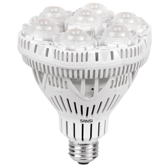SANSI Grow Light Bulb with COC Technology PPF 65.6 umol/s LED Full Spectrum 36W Grow Lamp (400 Watt Equivalent) with Optical Lens for High PPFD Energy Saving Plant Lights for Seeding and Growing