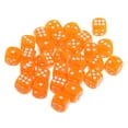 thumbnail image 1 of 100 piezas de dados D6 de seis caras mm, troquel translúcido redondeado estándar de naranja Yotijar D6 Dice Board Game, 1 of 7