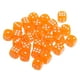 thumbnail image 1 of Juego de 100 dados de colores translúcidos, dados de 6 caras para juego o aprendizaje de matemáticas, naranja Zulema D6 Dice Board Game, 1 of 7