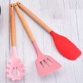thumbnail image 2 of Colorful 12pcs Ensemble Silicone Coloré Poignée en Bois Cuisine Ustensile Ensemble, 2 of 8