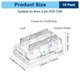 thumbnail image 3 of Uxcell 12-Pack Conectores LED COB, 2 Pines de 0.31 Pulgadas para Tira de Luz LED de 8mm [Transparente], 3 of 6