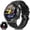 Black silicone, variant on Smart Watch for Men(Answer/Make Calls), 1.32” Smart Watches for Men Outdoor Watch with Pedometer Smartwatches for iOS Android
