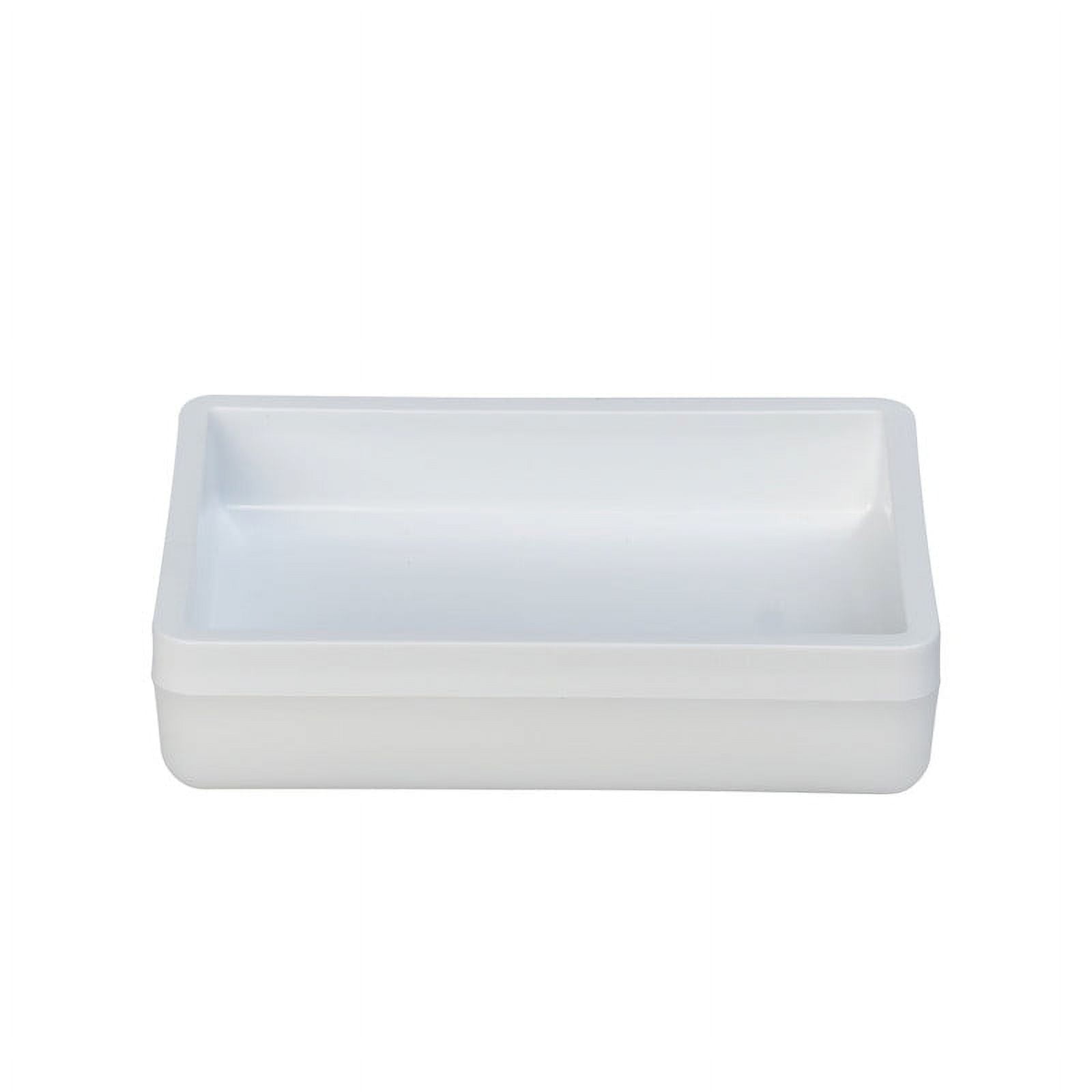 Mainstays Frosted White Plastic Soap Dish